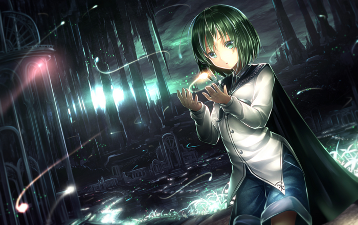 Wriggle Nightbug in a dark fantasy city