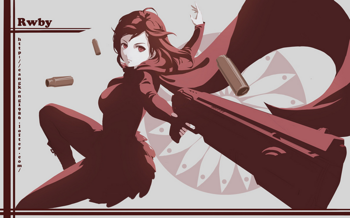 Ruby Rose from RWBY with Crescent Rose