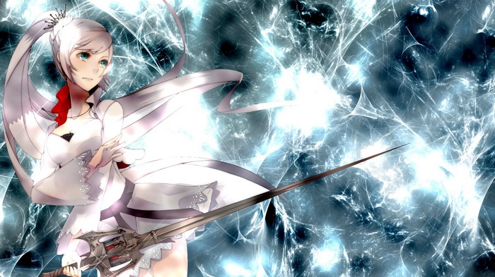 Weiss Schnee with her weapon