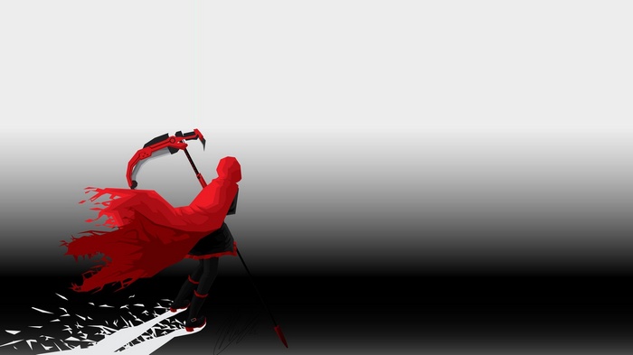 Ruby Rose with Crescent Rose scythe