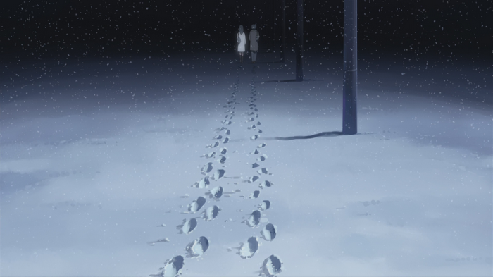 Footprints in the Snow from 5 Centimeters Per Second