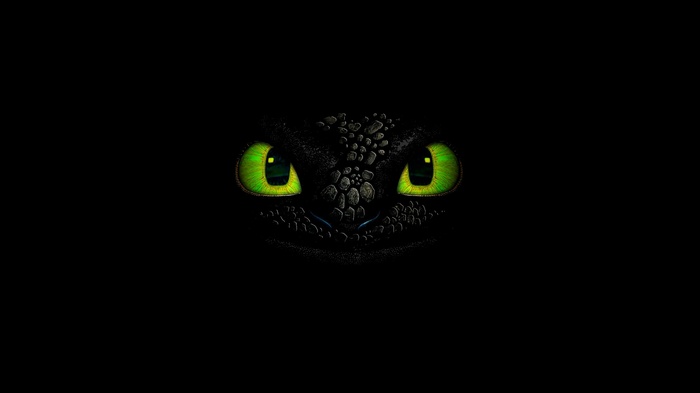 How to Train Your Dragon, black, Toothless, dragon, simple background