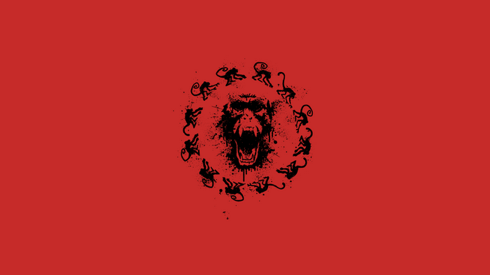 12 Monkeys logo with a monkey head and circle of monkeys