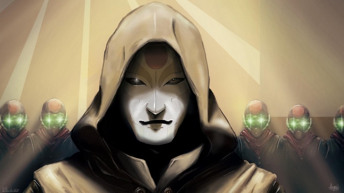 Amon and his Equalists from The Legend of Korra