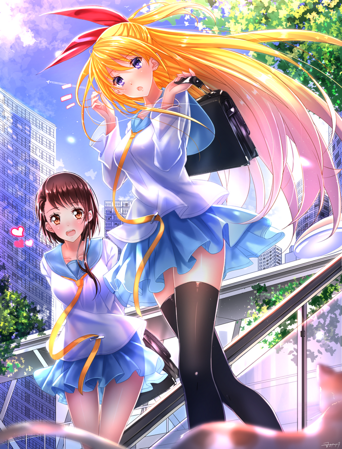 Onodera Kosaki and another girl from Nisekoi