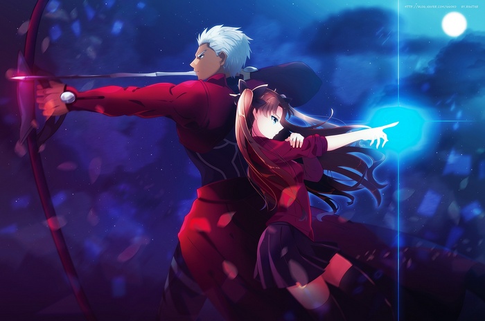 Archer and Rin Tohsaka from Fate Series