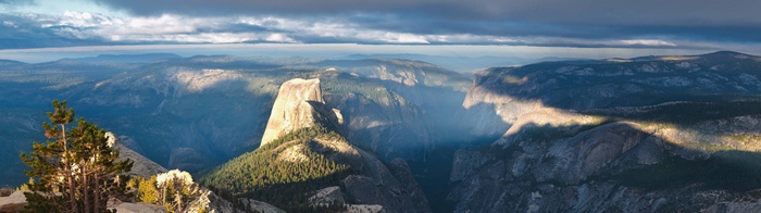 Half Dome in Yosemite National Park at sunset