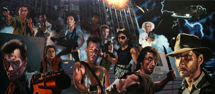 Movie Characters: Die Hard, Alien, Indiana Jones, Back to the Future