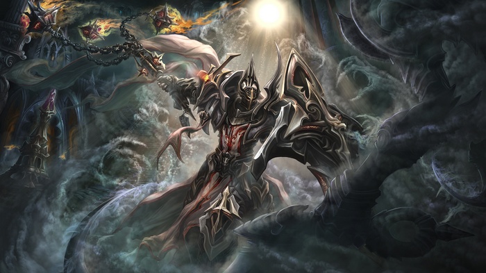 Diablo III: Tyrael in dark fantasy armor