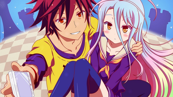 Sora and Shiro from No Game No Life