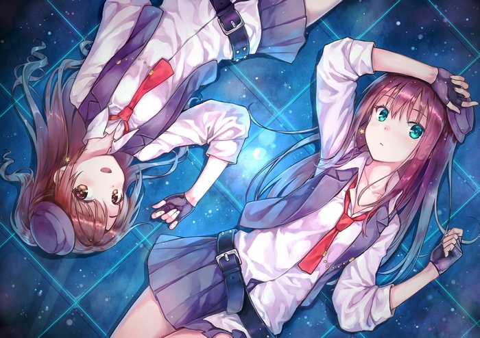 Shibuya Rin and another girl from THE iDOLM@STER