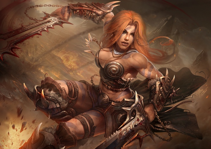 Diablo Iii Fantasy Art Barbarian Artwork Rare Gallery Hd Wallpapers