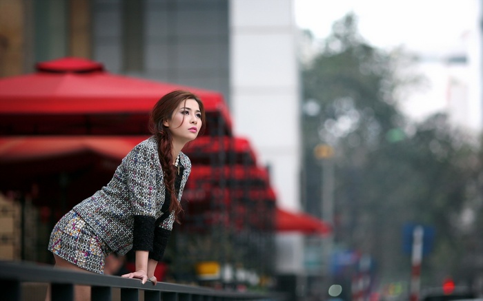 Asian, women, model