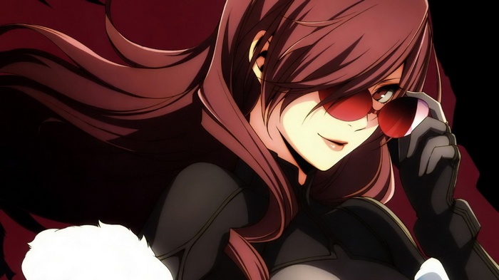 Mitsuru Kirijo from Persona 3 wearing sunglasses