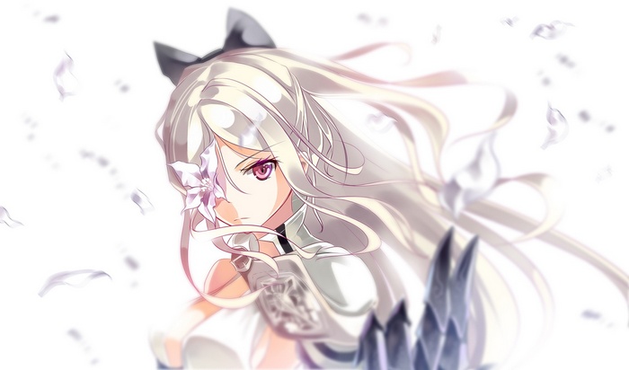 Zero from Drakengard 3 with flowers