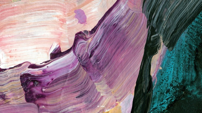 Abstract painting with thick brushstrokes