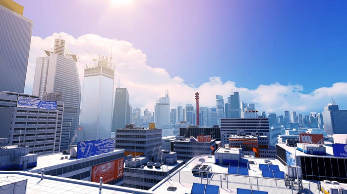 Mirror's Edge video game city CGI