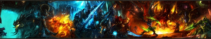 World of Warcraft fantasy art with swords and weapons