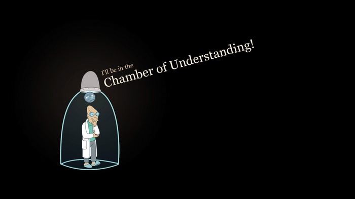 Professor Farnsworth in the Chamber of Understanding