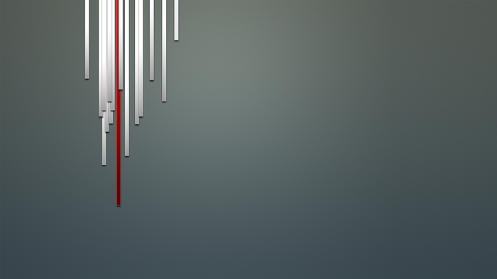 Minimalist abstract background with red and white lines
