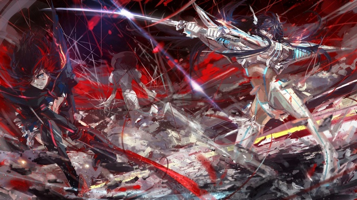 Kill la Kill: Ryuko Matoi and Satsuki Kiryuin Battle