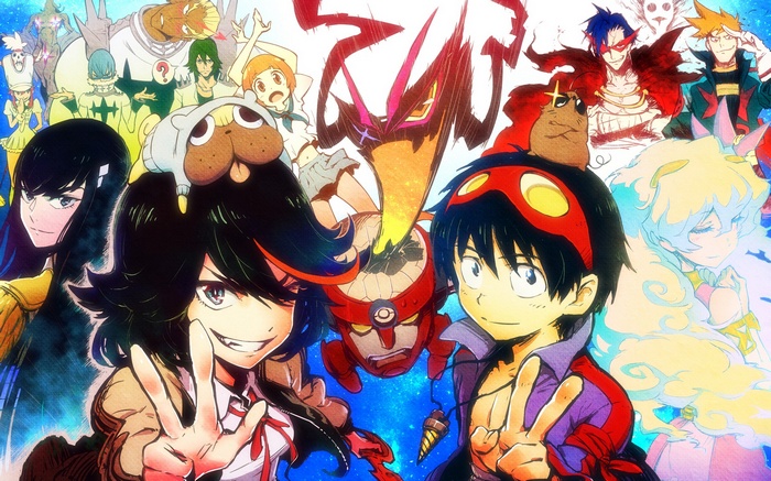 Kill la Kill and Tengen Toppa Gurren Lagann Characters