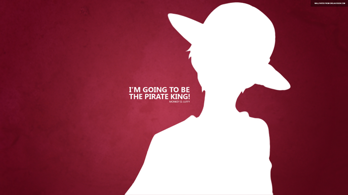 Monkey D. Luffy Silhouette with Quote