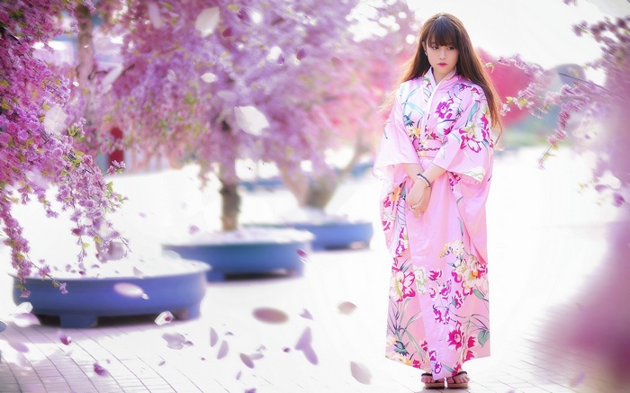 pink geisha dress