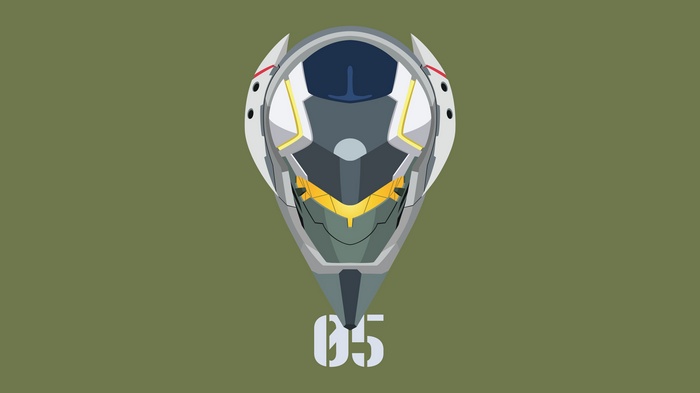 Minimalist EVA Unit 05 from Neon Genesis Evangelion