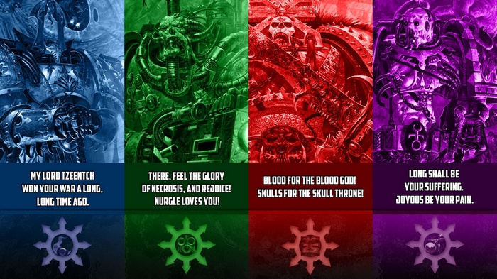 Warhammer 40,000 Chaos Factions Warriors