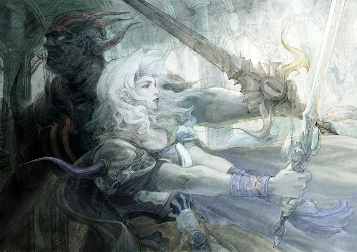 Cecil Harvey and Dark Knight from Final Fantasy IV