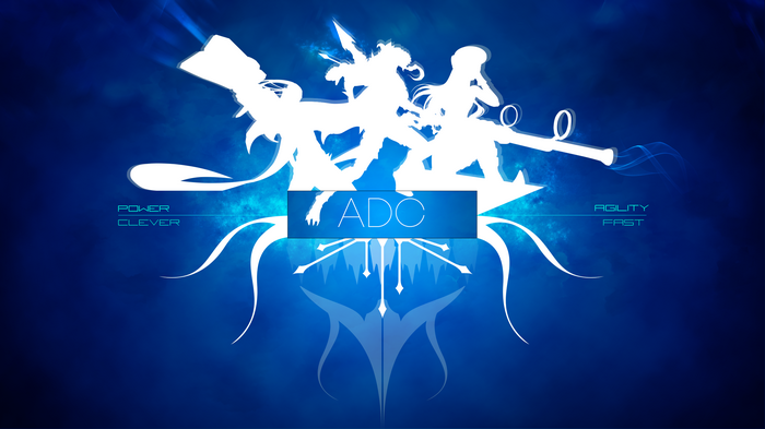 League of Legends ADC characters silhouette art