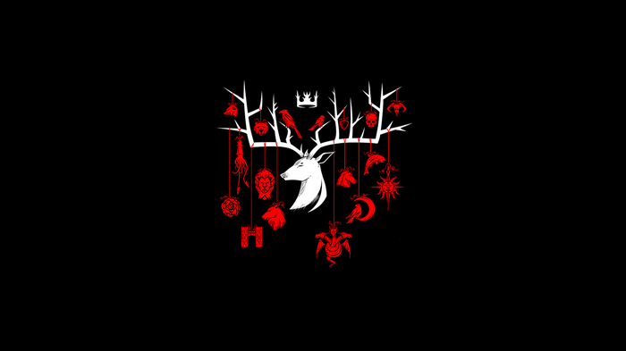 Game of Thrones Stag with House Symbols