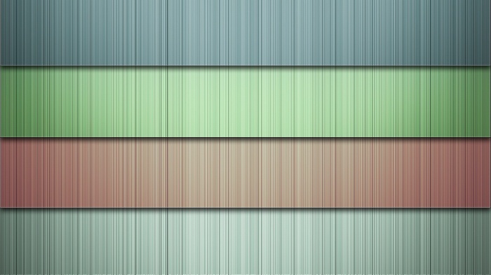 Four horizontal bands of textured lines