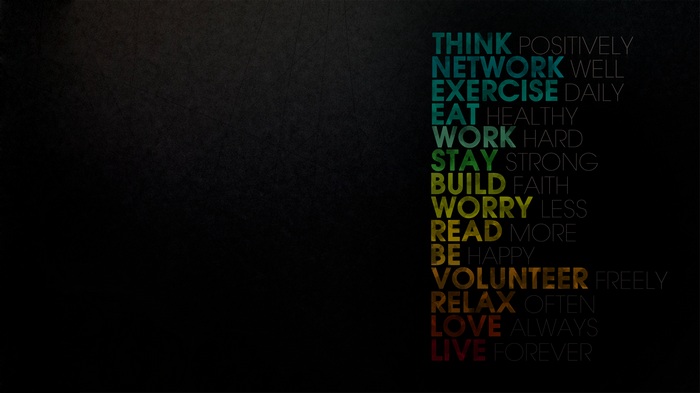Motivational quotes on a dark textured background