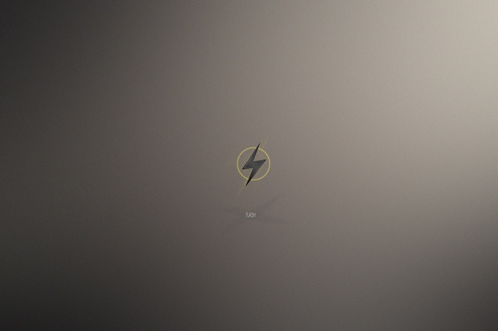 The Flash logo with text