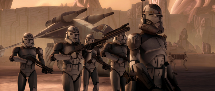 Star Wars Clone Troopers on a Desert Planet