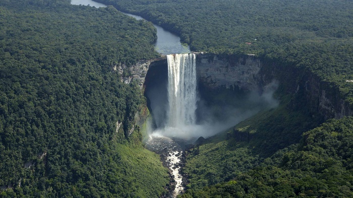 Kaieteur Falls in Guyana's Amazon rainforest