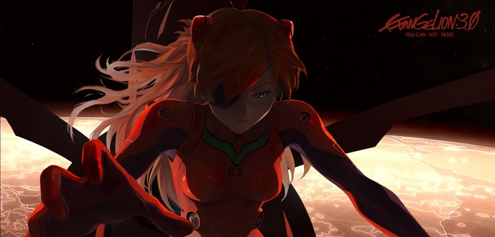 Asuka Langley Shikinami in EVA Unit 02 Plugsuit