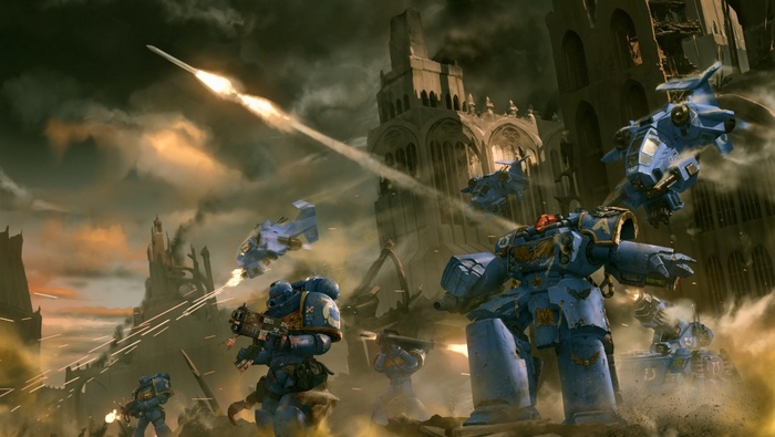 Warhammer 40,000 Ultramarines in Battle