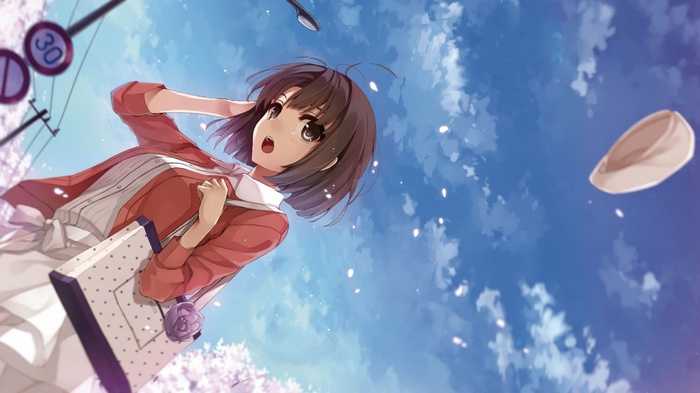Kato Megumi from Saenai Heroine no Sodatekata under the sky