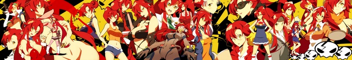Yoko Littner and friends from Tengen Toppa Gurren Lagann