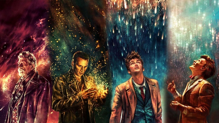 Doctor Who: The War Doctor, Ninth, Tenth, and Eleventh Doctors