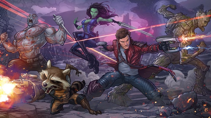 Guardians of the Galaxy in Action