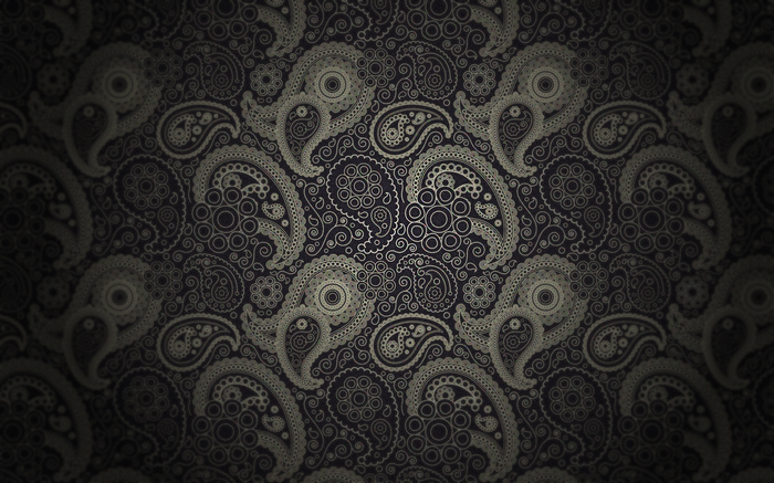 Dark vintage Paisley pattern with gradient
