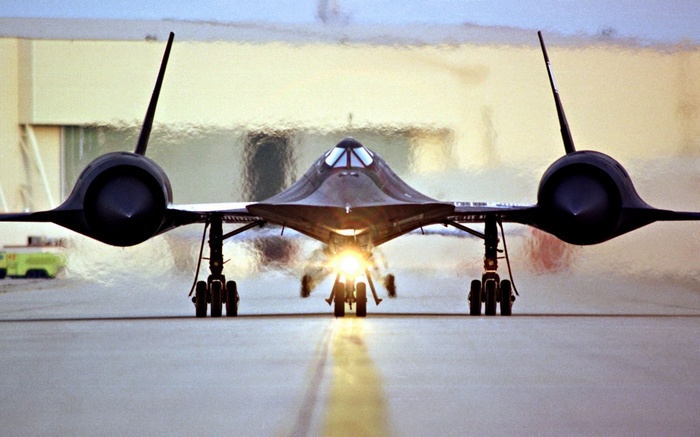 Lockheed SR-71 Blackbird on a runway