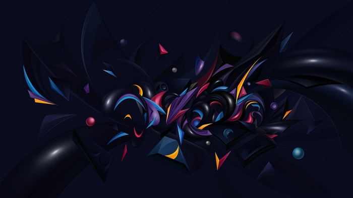 Abstract 3D geometric shapes by Vlad Axinte