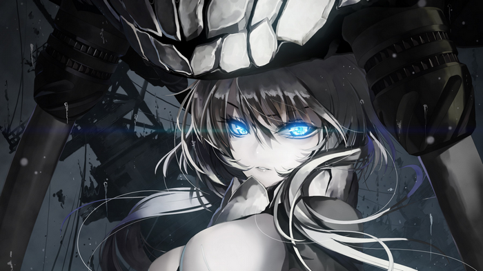 Wo-Class Aircraft Carrier from Kantai Collection with blue eyes