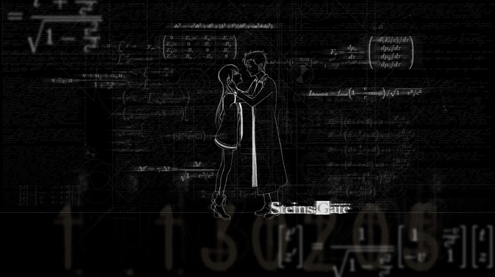 Steins;Gate: Okabe Rintarou and Makise Kurisu