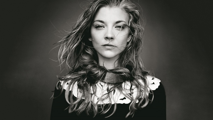 Natalie Dormer monochrome portrait
